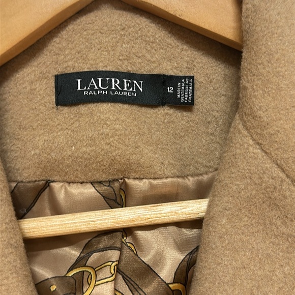 Lauren Ralph Lauren Tan Trench coat Wool Blend. - Picture 3 of 8